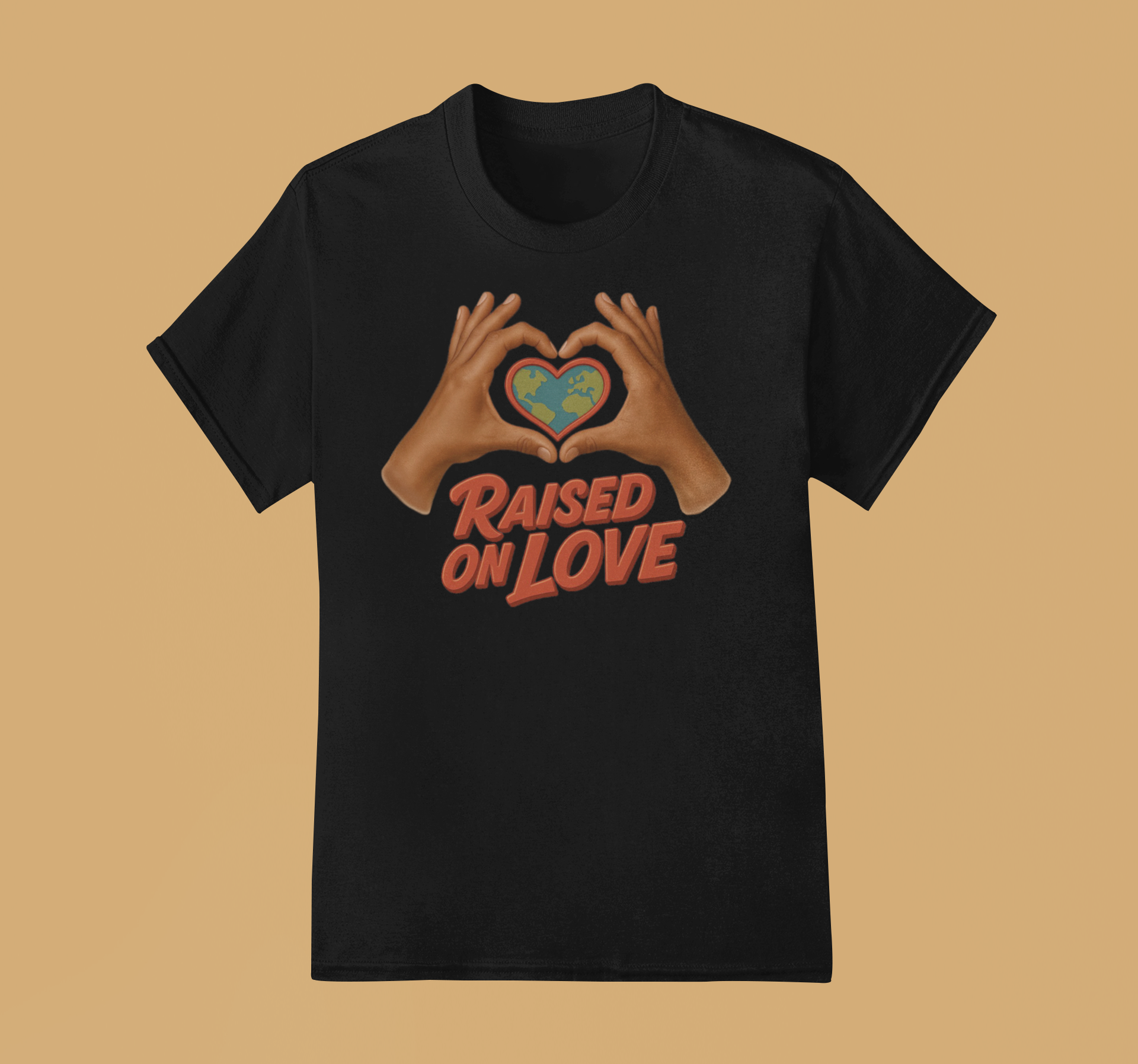 Raised On Love T-Shirt (Black)