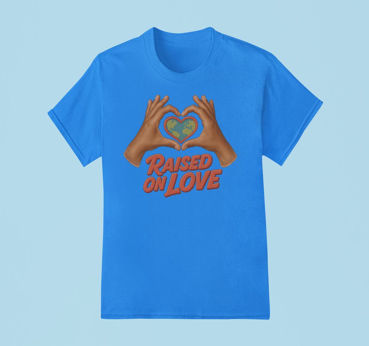 Raised On Love T-Shirt (Blue)