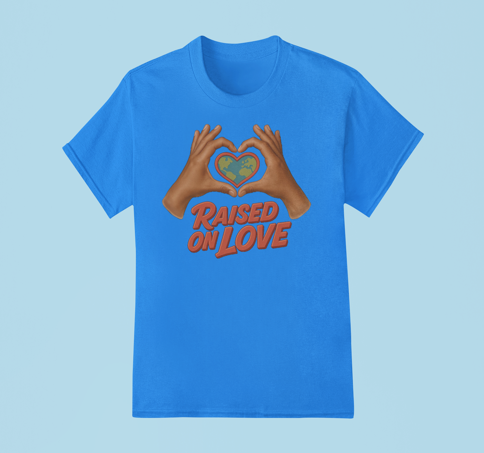 Raised On Love T-Shirt (Blue)