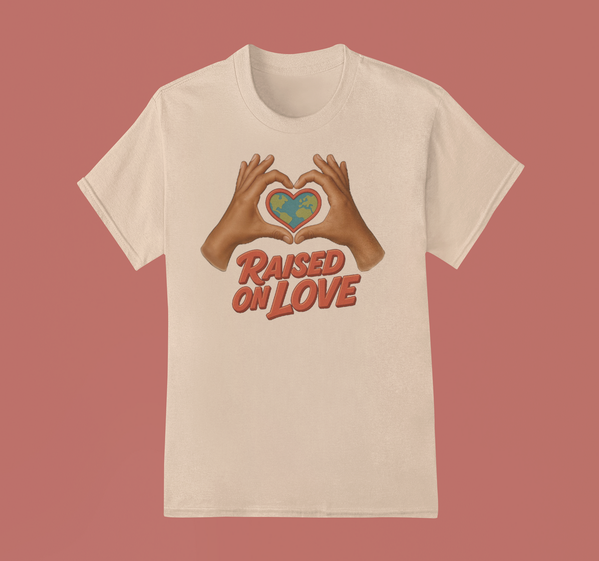 Raised On Love T-Shirt (Cream)