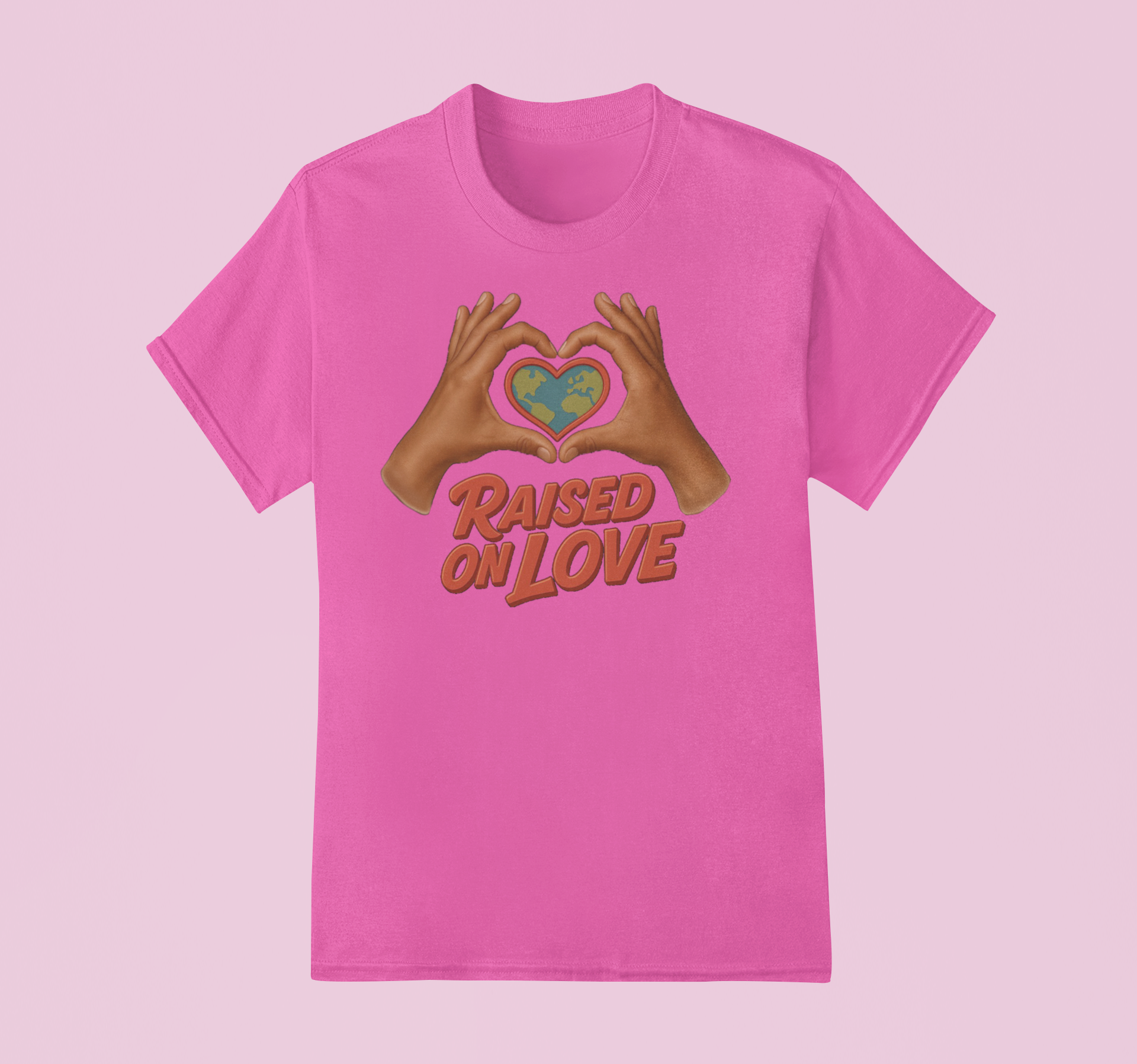 Raised On Love T-Shirt (Pink)