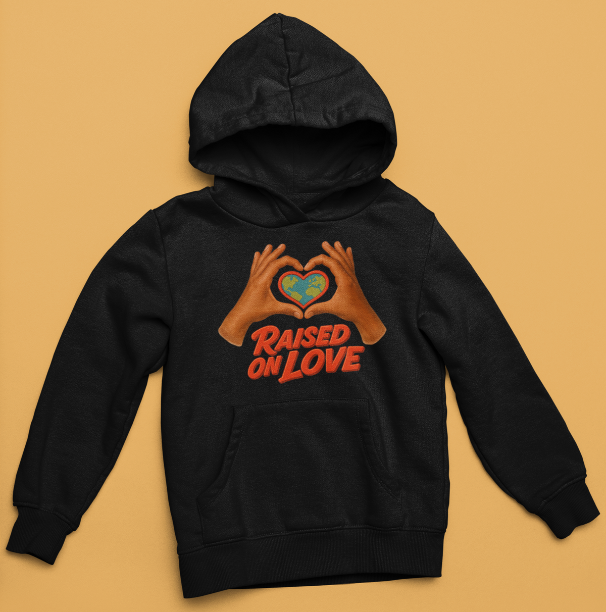 Raised On Love Hoodie (Black)
