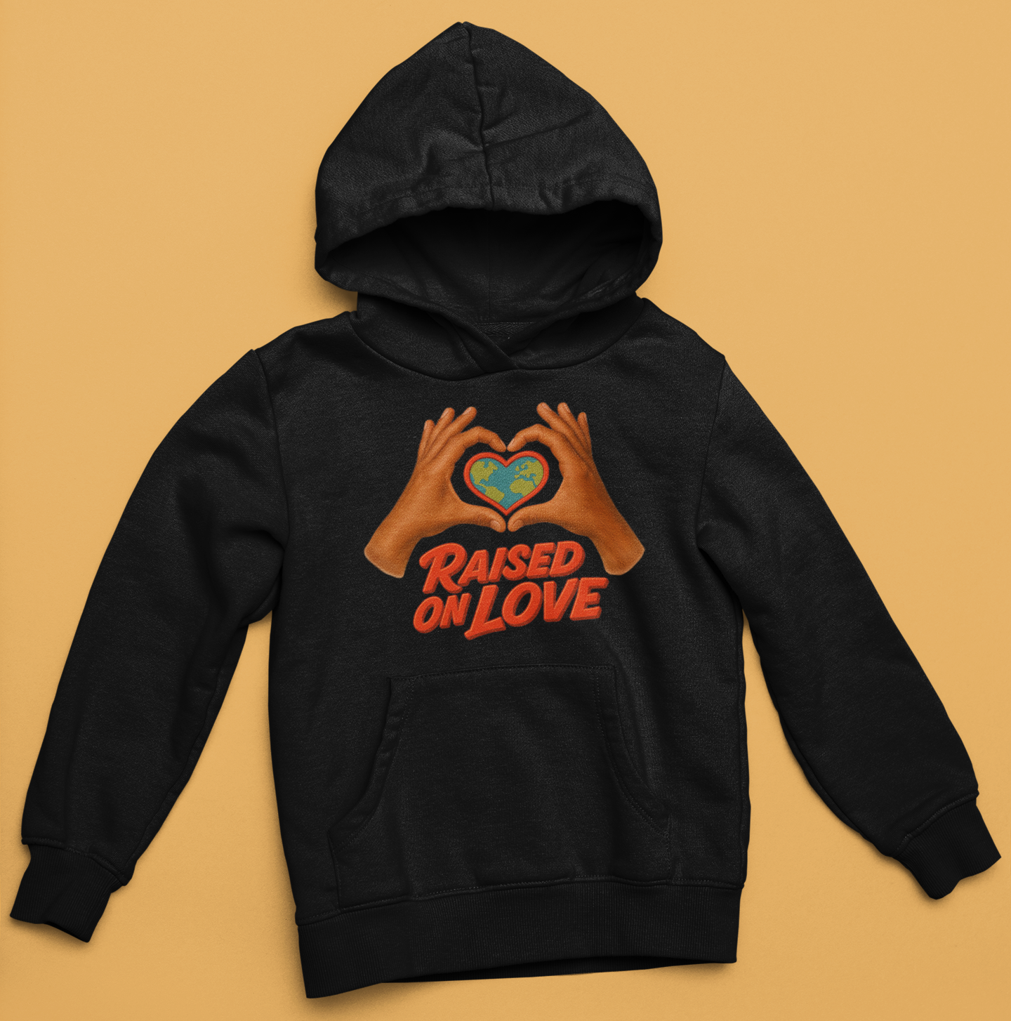 Raised On Love Hoodie (Black)