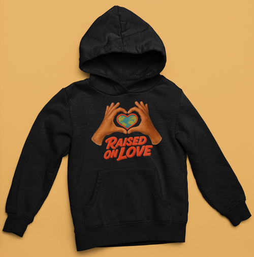 Raised On Love Hoodie (Black)